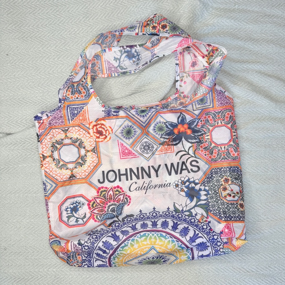 Johnny Was reusable nylon tote